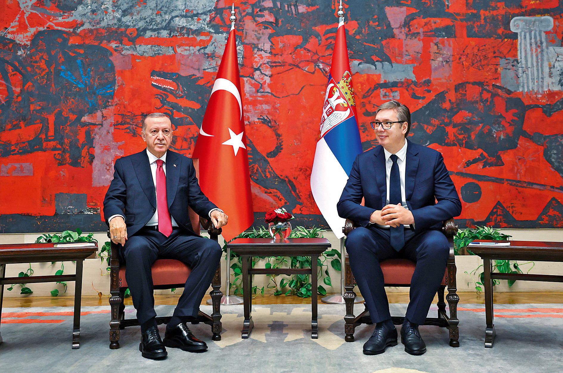 Erdoğan ve Vucic. Erdoğan ve Vucic.